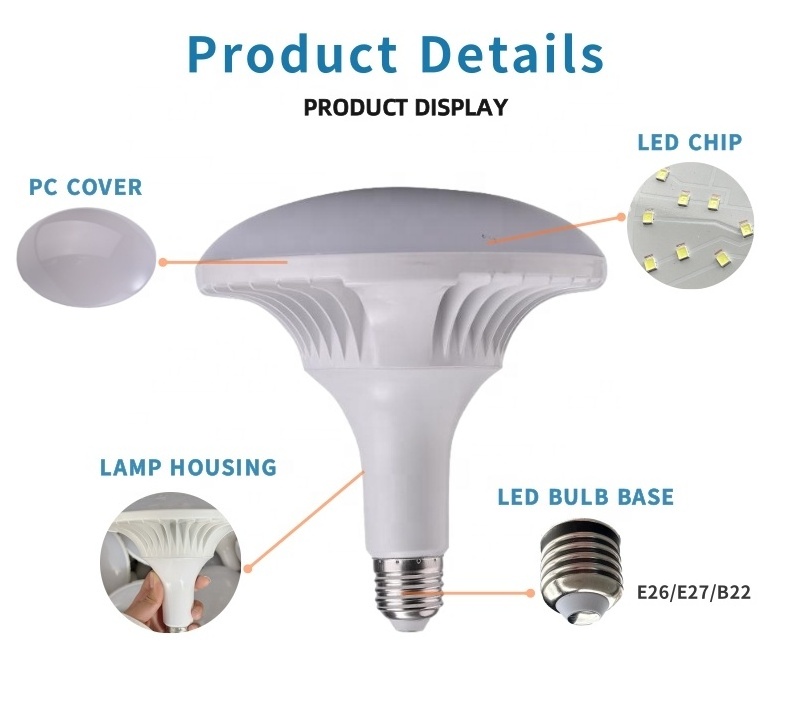 Wholesale Zhongshan Ufo Led Bulb High Power 50W Die-casting Aluminum Led Ufo Bulb T Bulb