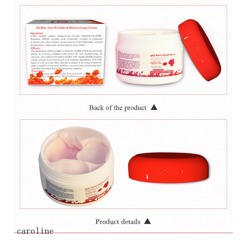 Hot Sale Skin Care Moisturizing Whitening Day Night goji berry Facial Cream