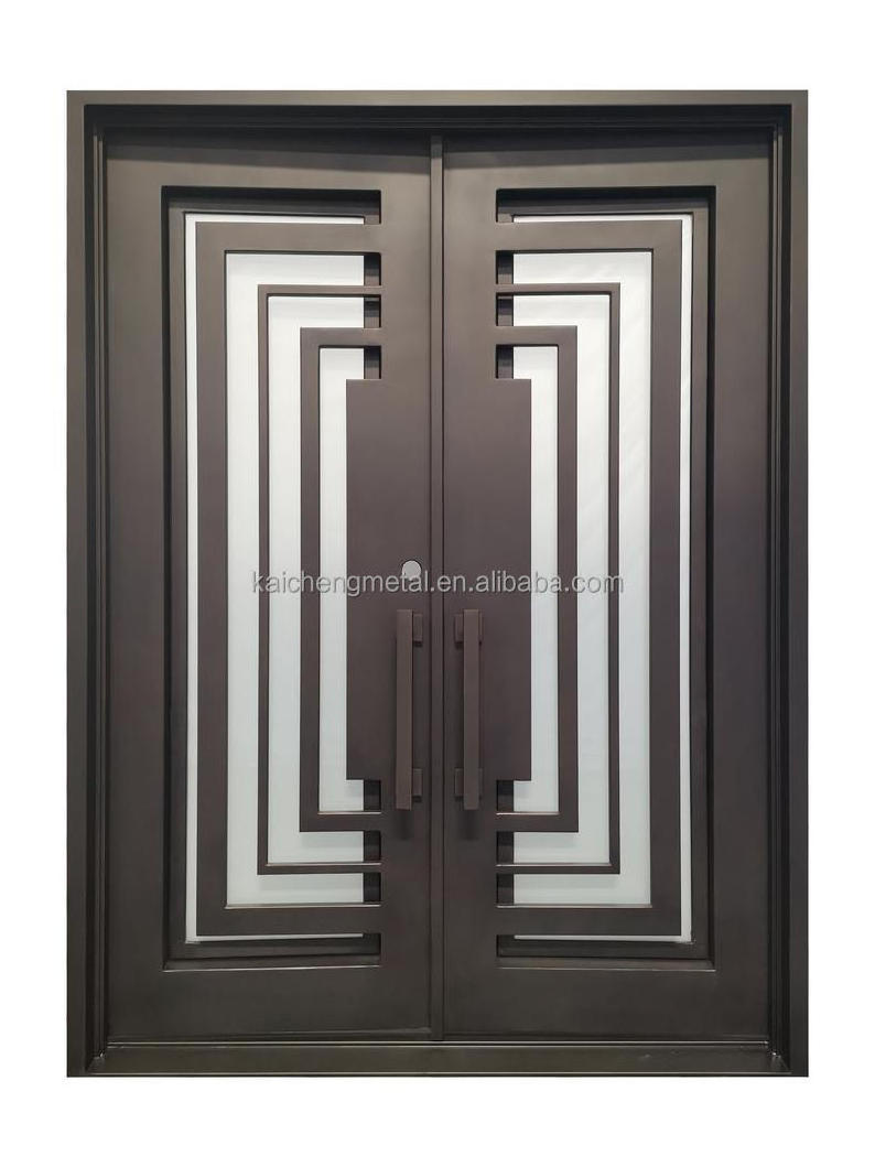 Golden Supplier Iron Glass Door Iron Entrance Door Wrought Iron Door For Home