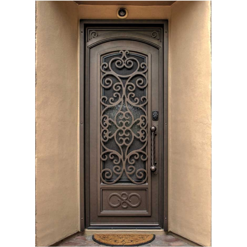 Reasonable Price Iron Single Door Design Wrought Iron Door Single Door Iron Gate Designs