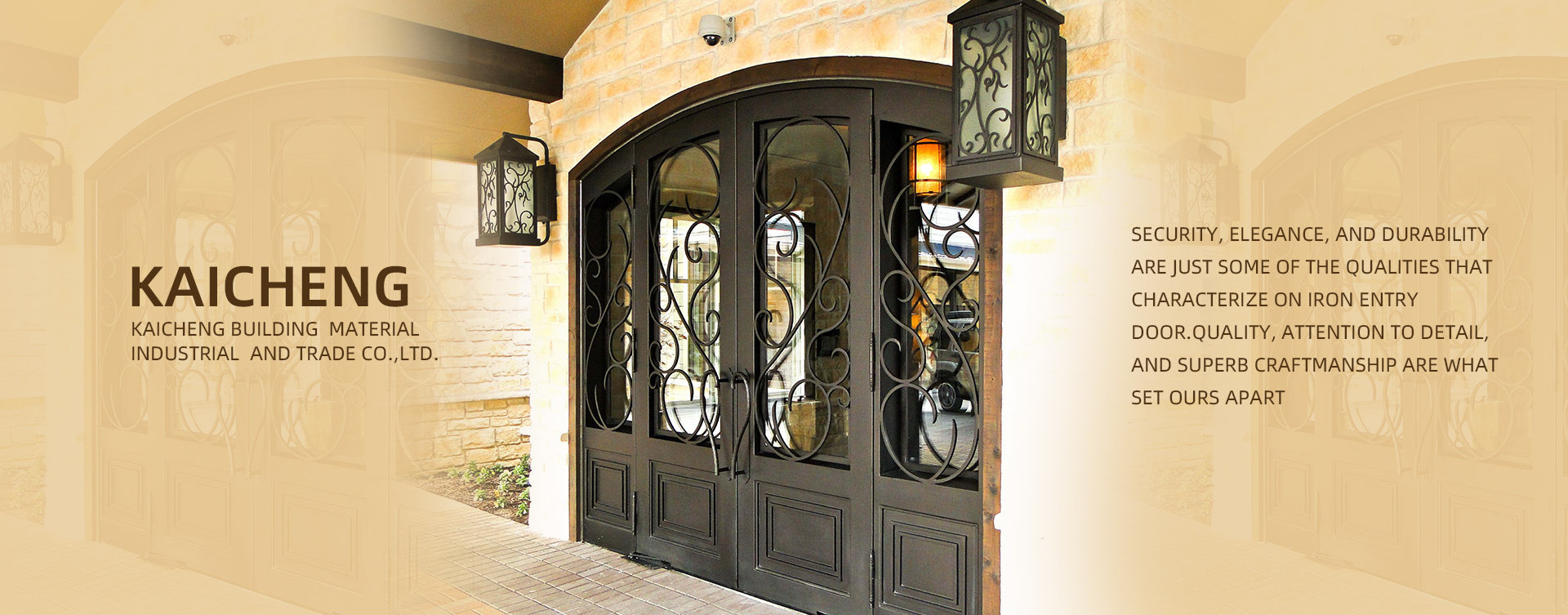 Golden Supplier Iron Glass Door Iron Entrance Door Wrought Iron Door For Home