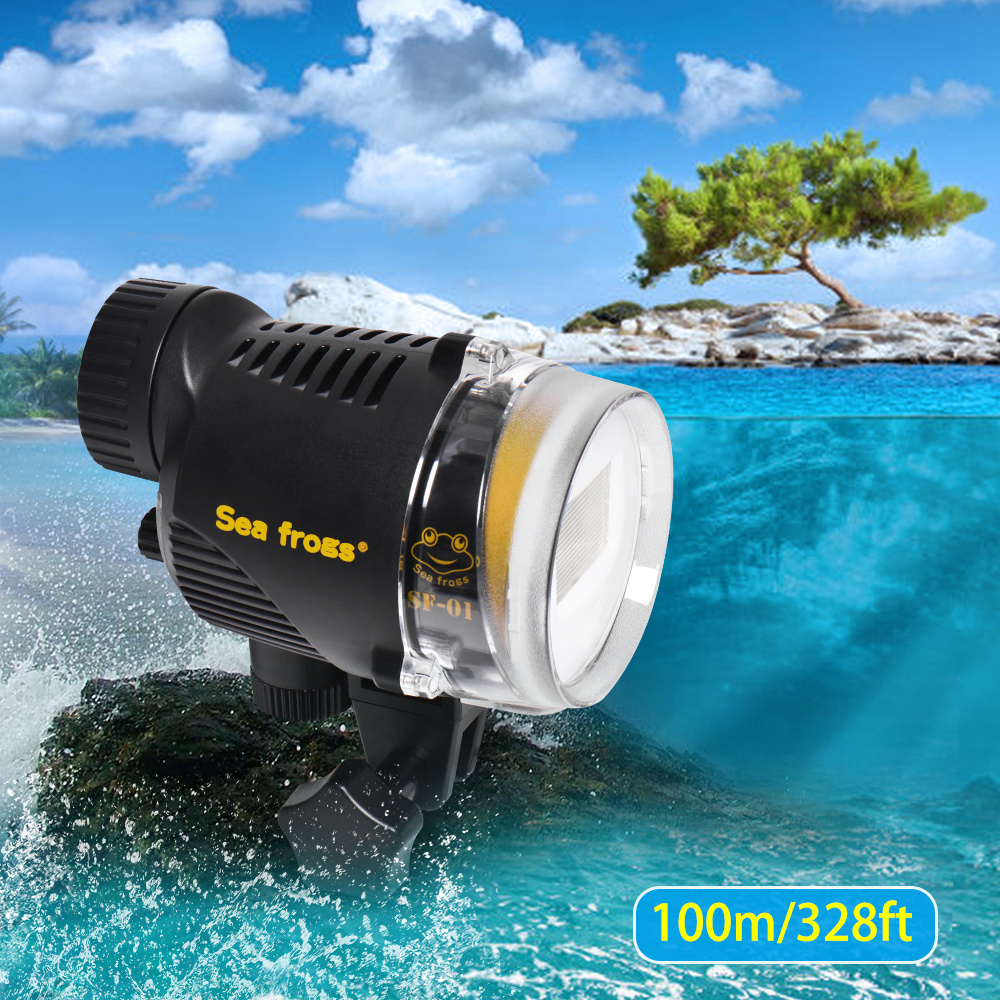 SF-01 Diving Flashlight 100M waterproof underwater 6000K strobe light IPX8 Waterproof LED Flash Light