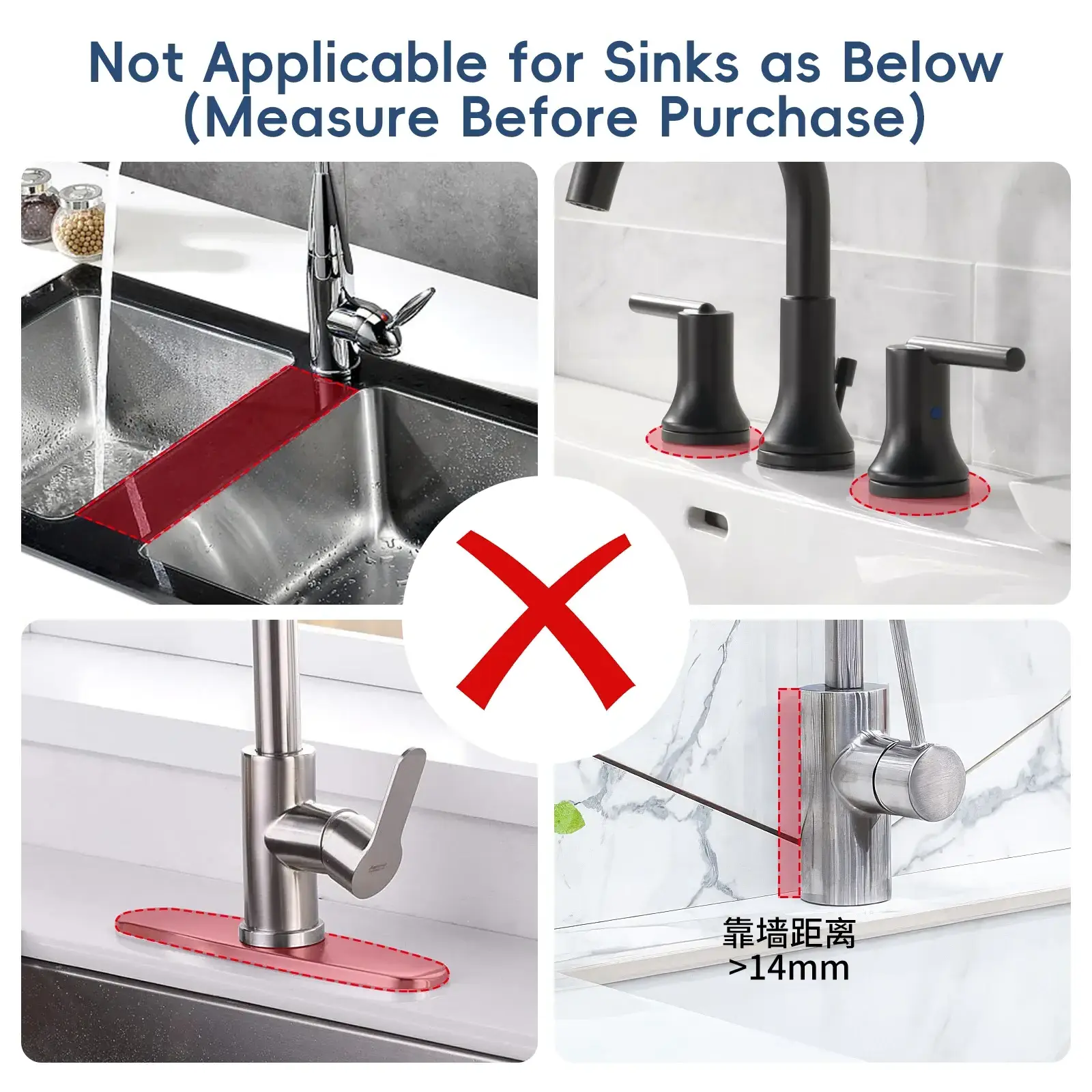 Bathroom Sinks Faucet Shelf Silicone Deflector Under Faucet Silicone Faucet Mat Sink Water Splash Guard With Drainage Basket