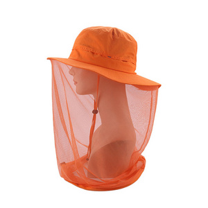 Outdoor Mosquito Hat Bug Insect Bee Resistance Net Mesh Head Face Protector Hat waterproof Cap Bucket Hats