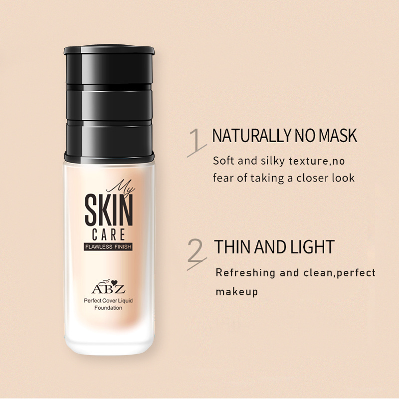 Oem Odm Vegan Black Box Oil Control Foundation Matte Full Coverage Cream Private Label Makeup Liquid Foundation