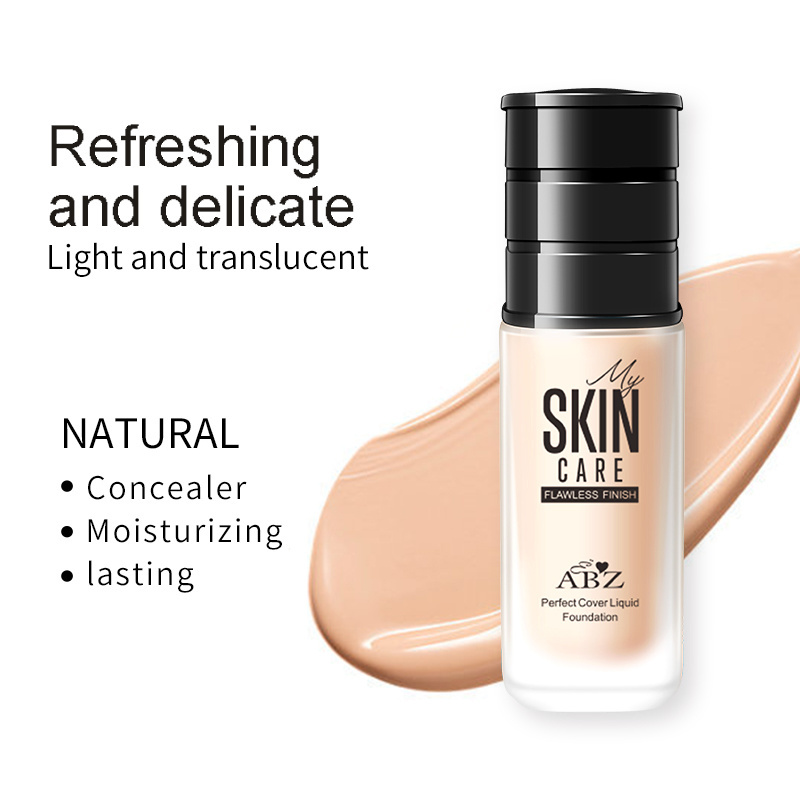 Oem Odm Vegan Black Box Oil Control Foundation Matte Full Coverage Cream Private Label Makeup Liquid Foundation