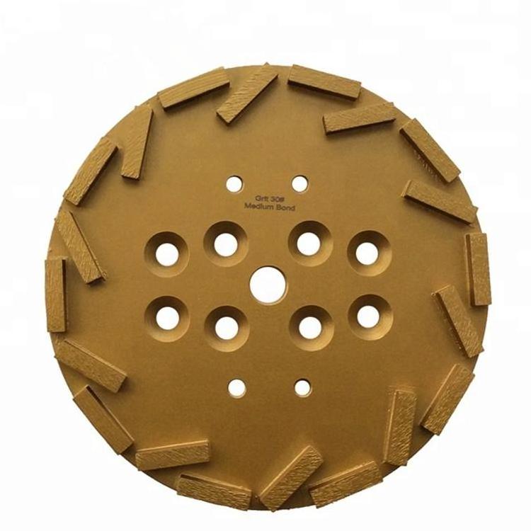 10 Inch D250mm Grinding Disc Diamond Grinding Cup Wheel with 20 Segments Diamond Grinding Plates for Concrete and Terrazzo Floor