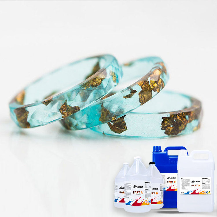 Resin Craft Supplies Hard Clear Liquid Resin Epoxy For Surface Coating Flower Epoxy Set Jewelry Resin Bracelets Bangles