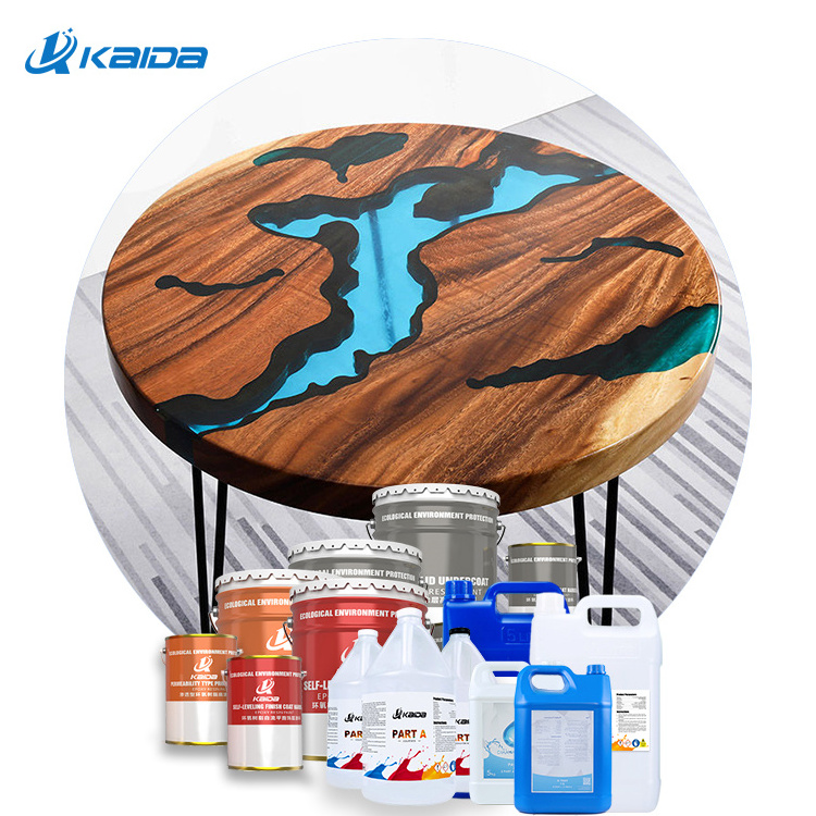 Epoxy river table for wood and furniture epoxic resin AB glue and liquid paint non-poisonous woodworking paint art and craft