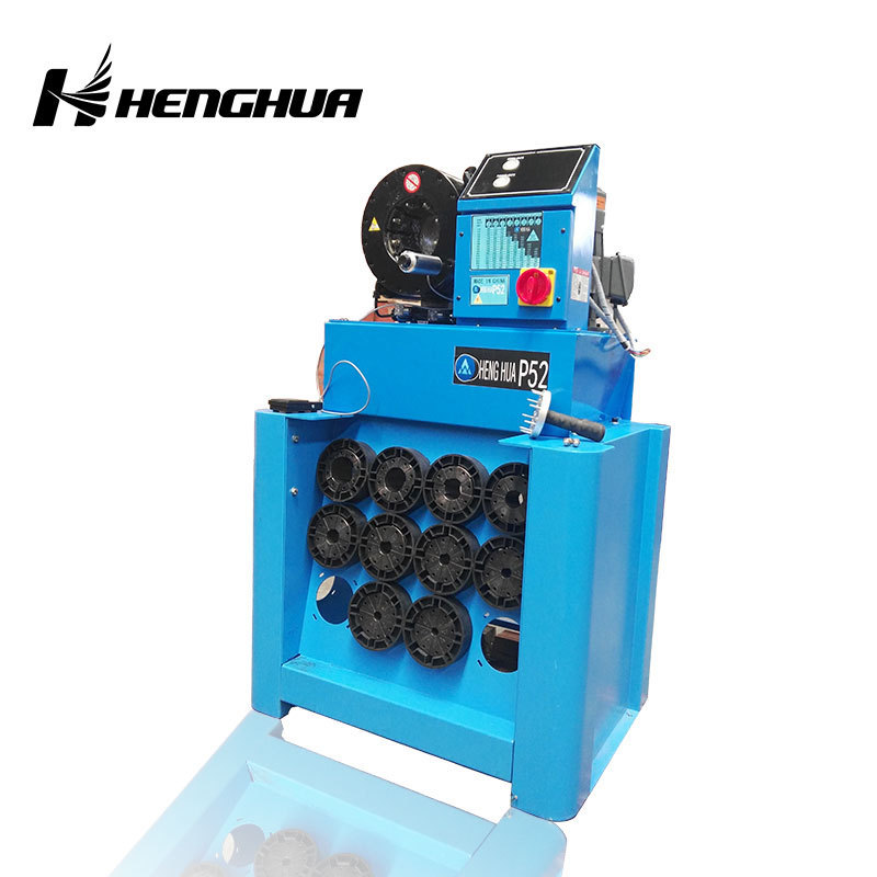 P52F 6-51mm automatic fin power hydraulic hose crimper machine tool harbo greight / mobile portable hose crimper pressing