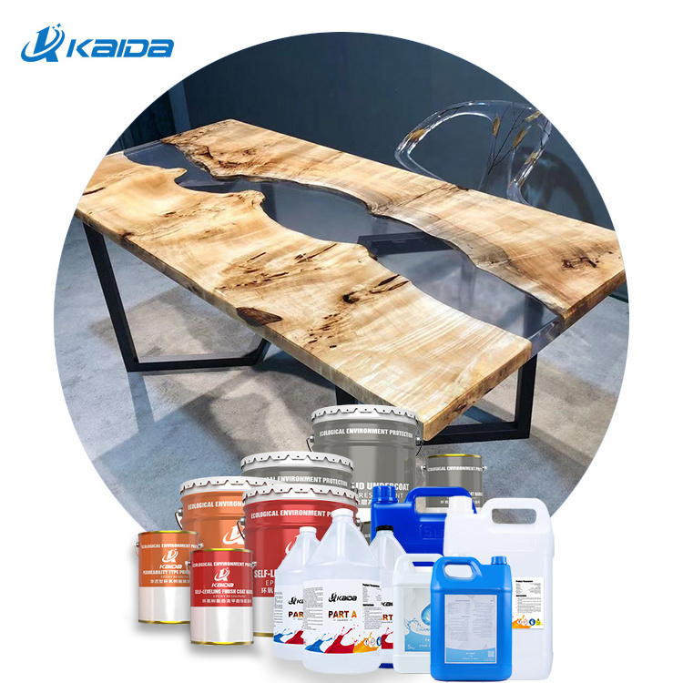 KAIDA Wholesale Odorless Epoxy Resin Non Yellowing River Table Non Toxic wooden Epoxy Resin Glue