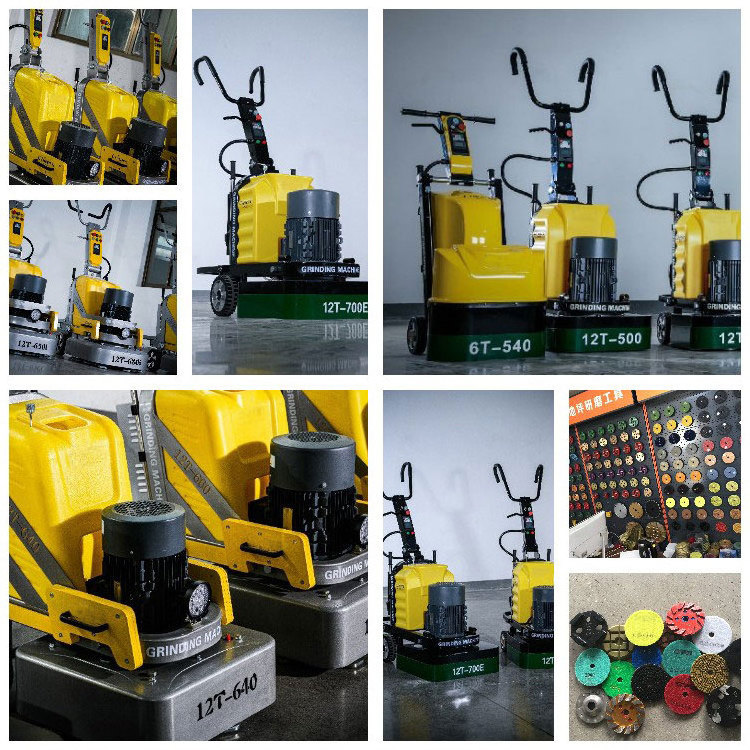 Independent Drive Floor Polisher Grinder / Concrete Polishing Grinding Machine / Terrazzo Concrete Floor Grinder