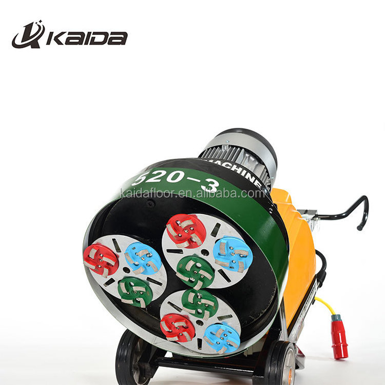 KD688 7.5KW 4 inch disc Marble burnished concrete Floor Buffer Handle terrazzo floor grinder and polisher