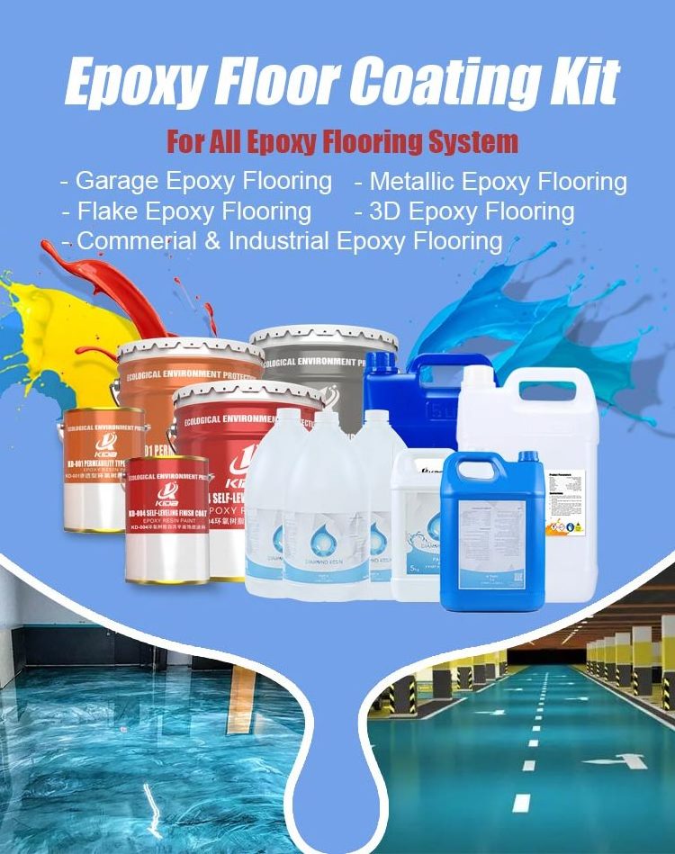 High Quality Waterproof Solvent Based Epoxy Resin Finish Coating Epoxy Floor Paint Basement Floor Epoxy Paint