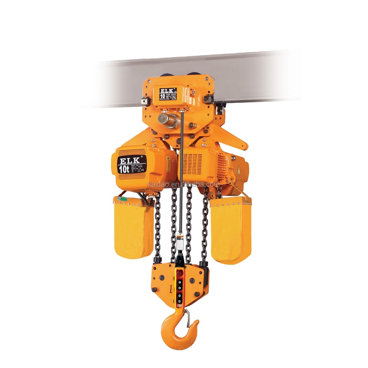 15Ton  dual speed electric chain hoist used on H beam