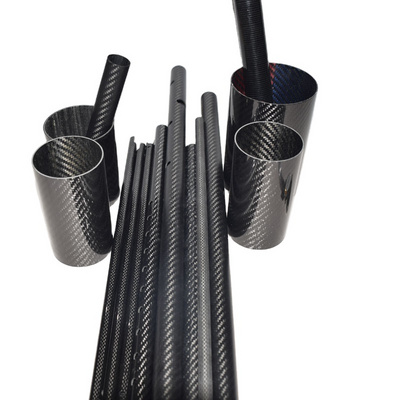 Custom high strength threaded carbon fiber connection tube Carbon fiber tube extension