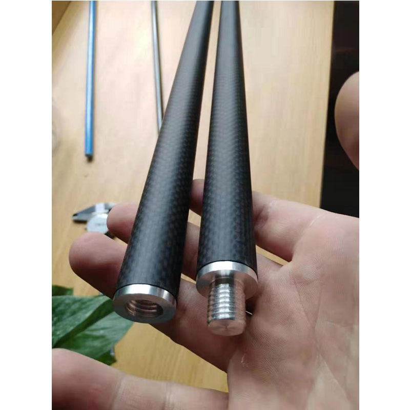 Custom high strength threaded carbon fiber connection tube Carbon fiber tube extension