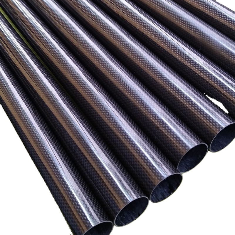 Custom high strength threaded carbon fiber connection tube Carbon fiber tube extension