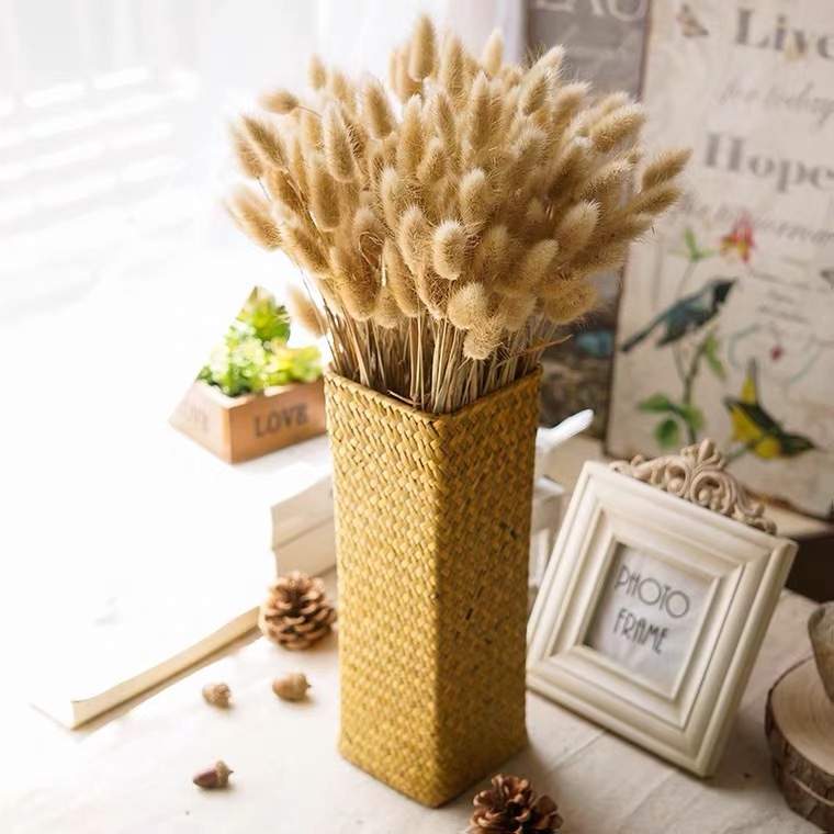 Straw Plant Holder Seagrass Planter For Decor Home  Seagrass Mixed Rattan Plant Basket