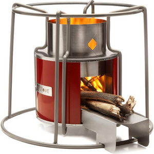 2021  new  design   stainless steel    Wood Pellet   Rocket  stove  charcoal stove   for  Africa and  America