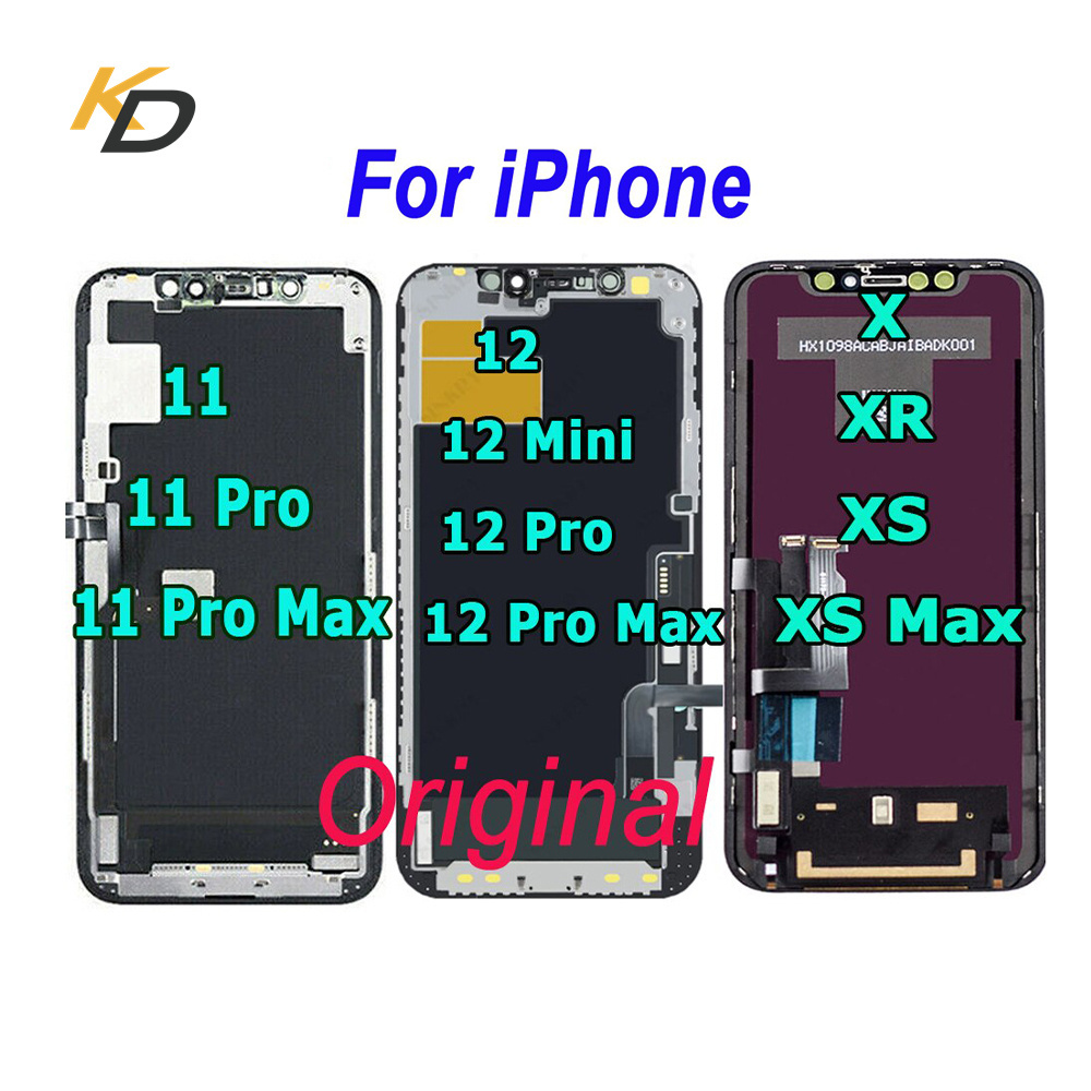 Original Lcd For Iphone X 11 12 13 14 15 Pro Max Oled Lcd Replacement For Iphone 5 5S Se 6 6S 7 8 Plus Display Lcd Screen