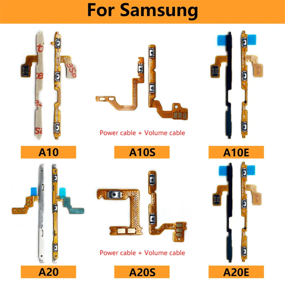 Cell Phone Volume Side Power On Off Switch Power Button Key Flex Cable Module Replacement S6 Active For Samsung Series