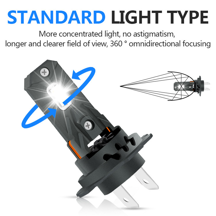 NEW H7 Led Light Canbus Ampoule 6000k 60w 7200lm Halogen Replacement Mini Auto Car Lamp H7  Led Headlight Bulb For car