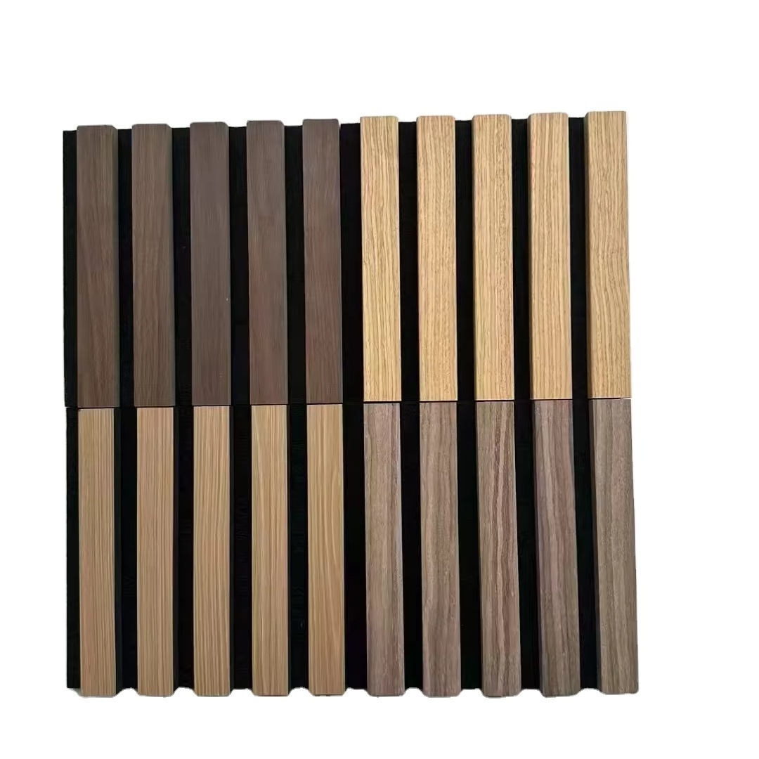 Modern Akupanel Wood Slat Panel Natural Veneer with Soundproof and Acoustic Wall Design Inter Decor-Modern Wood Slat Panel