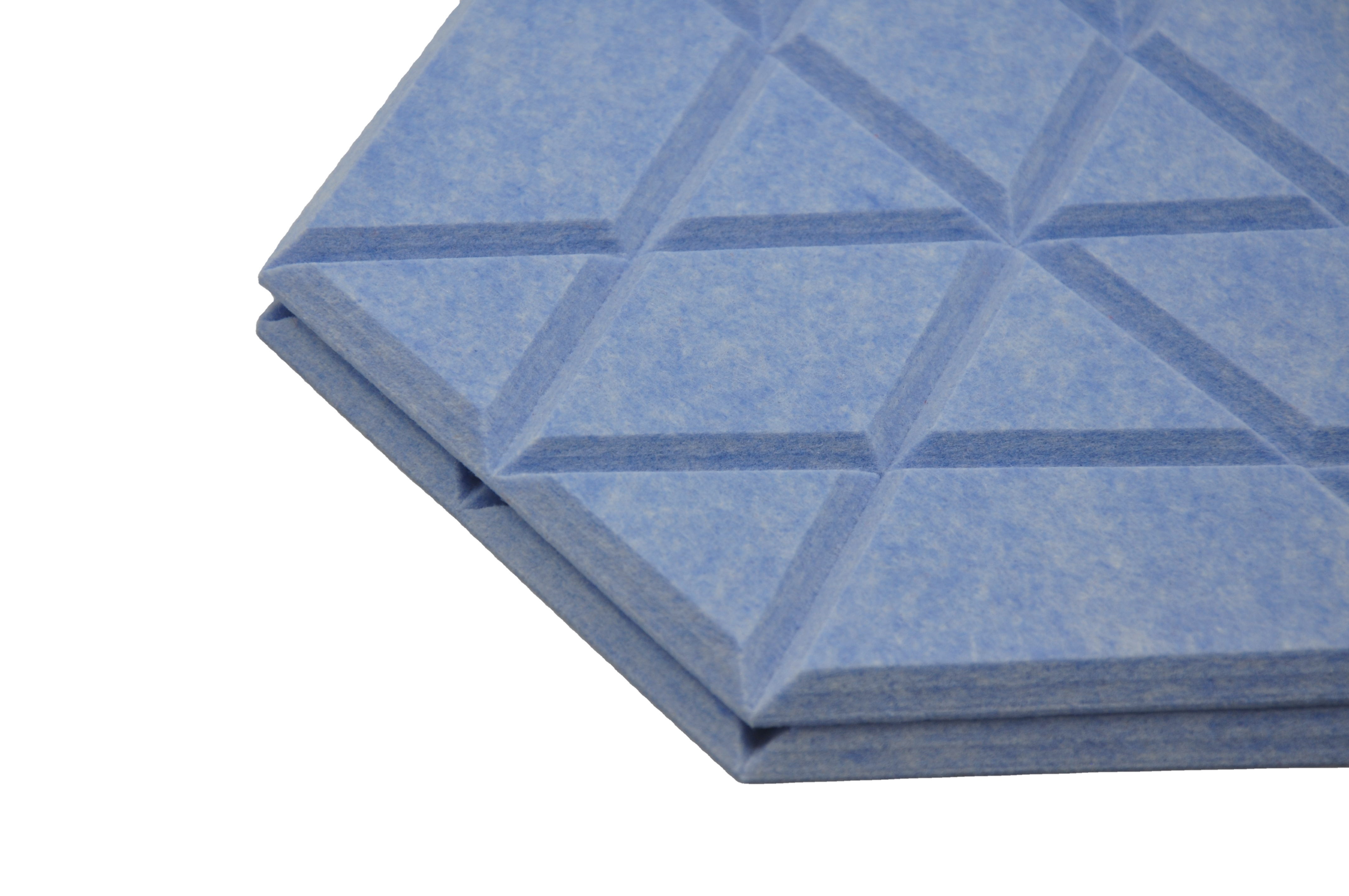 Pet felt sound absorbing hexagon acoustic panel black polyester board hexagon acoustic panel