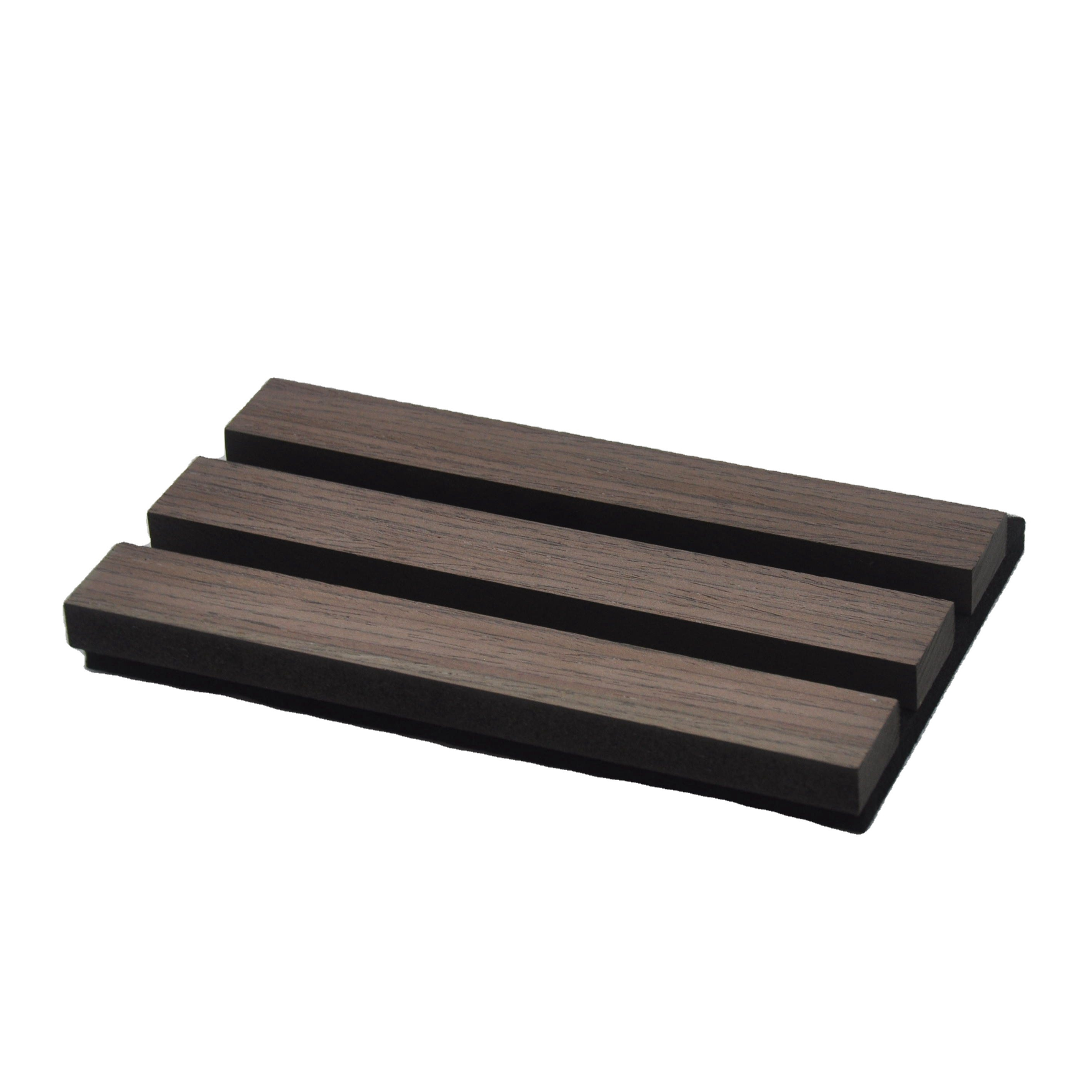 Sound Absorbing MDF Walnut Wood Slatted Acoustic Panels For Interior Decoration Wall And Ceiling