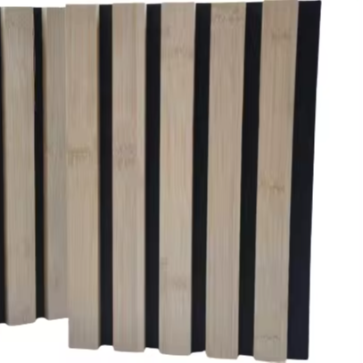 Oak Wood Timber Slat Veneer Acoustic Panel Soundproof Decorative Wall Art for Recording Studio