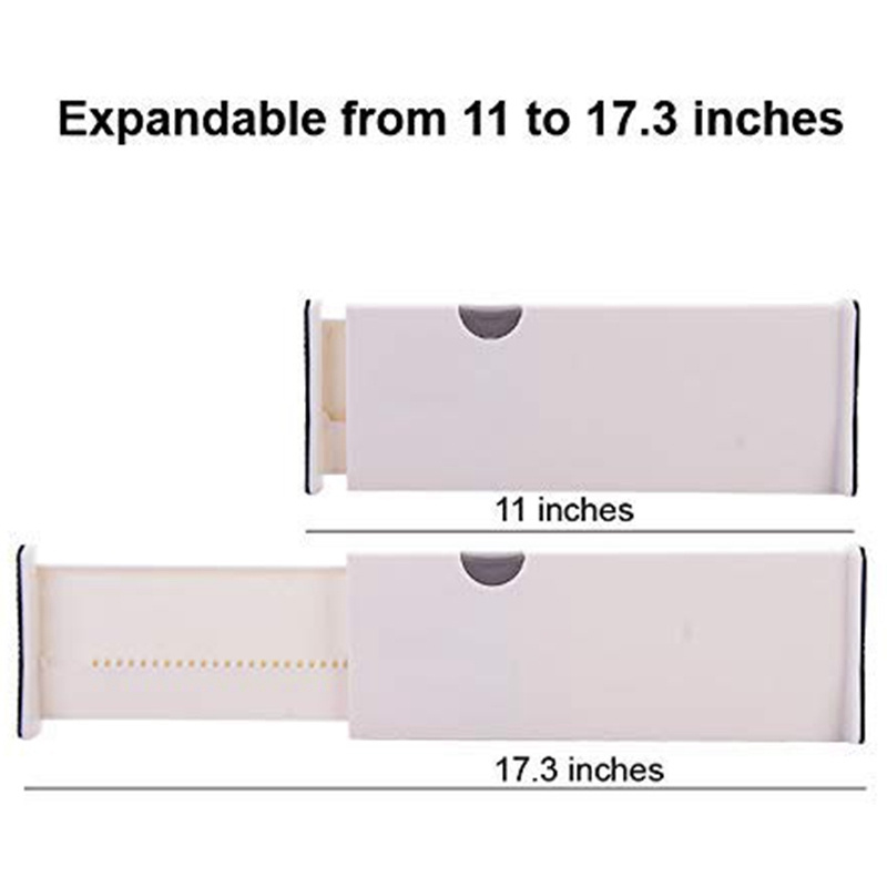 Dresser Drawer Organizers, Expandable Drawer Organizer/Divider - for Bedroom, Bathroom, Closet, Office, Kitchen Storage