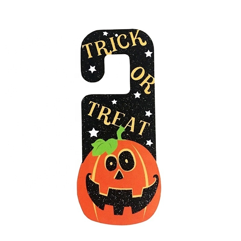 Creative Halloween Paper Pendant Ghost Festival Witch Door Hanging Pumpkin Bats Ghosts Door Ornaments Home Decoration