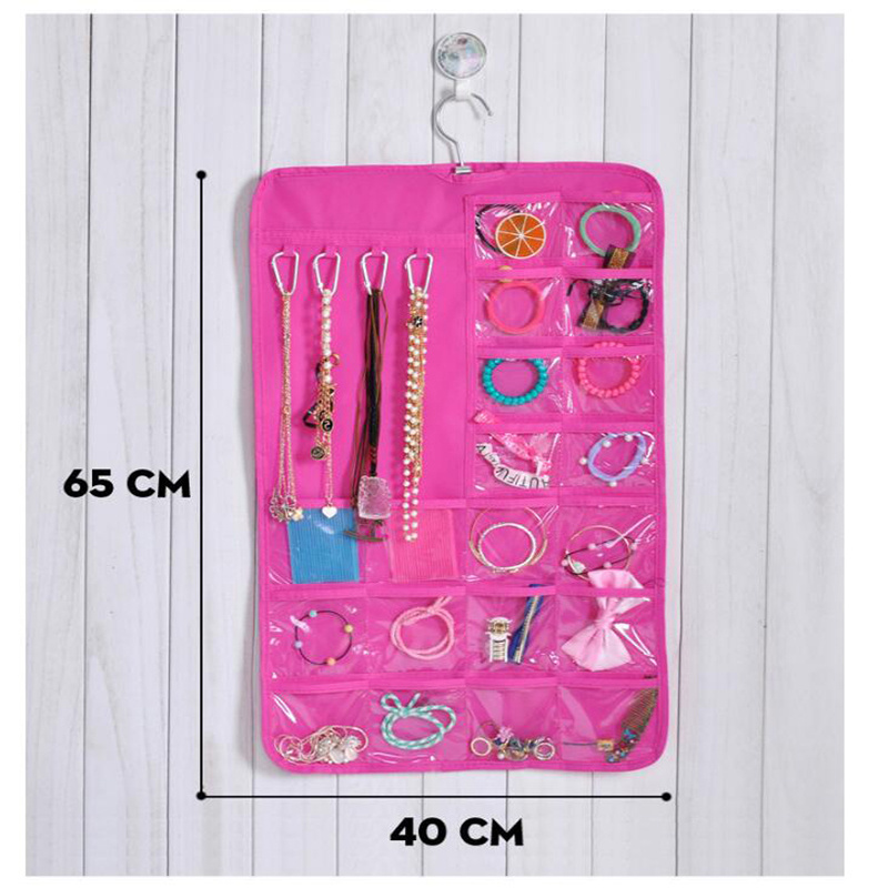 Jewelry Hanging Organizer Necklace Jewelry Display Holder Jewelry Sorting Storage Bag Door Wall Hanging Closet Organizer