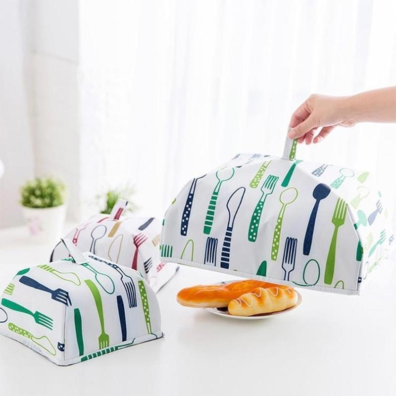 Kitchen Aluminum Food Folded Anti Fly Mosquito Cover Folded Mesh Food Cover Umbrella