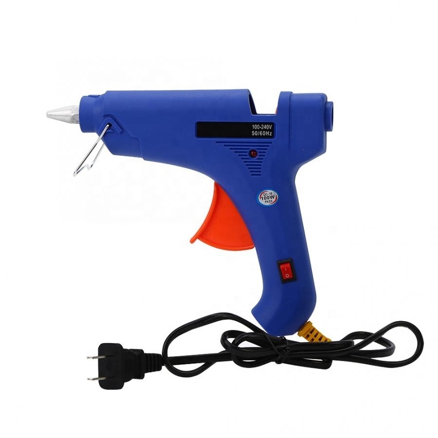 Hot Glue Gun 100W Constant Temperature Heater Hot Melt Glue Gun Craft Repair Tool with Switch Pistola De Silicona