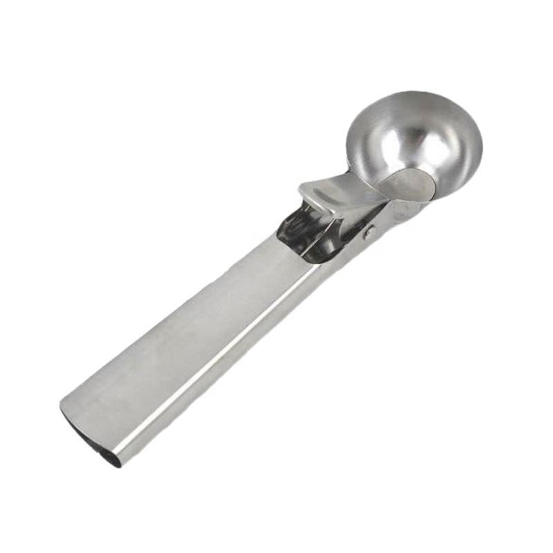 Stainless Steel 7inch Ice Cream Scoop Cookie Dough Potato Masher Ice Cream Ball Mold Spoon Kitchen Scoop