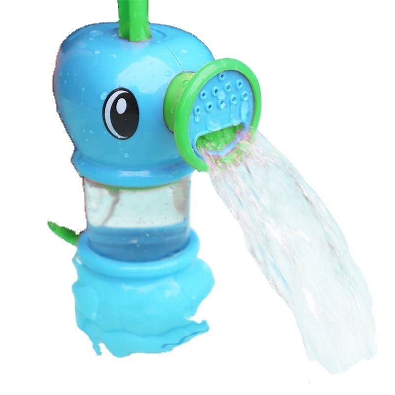 Baby Water Spray Toy Creative Cartoon Hippocampus Manual Non-Toxic Water Pump Interactive Shower Faucet Bath Toy