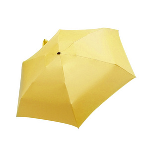 Pocket Mini Umbrella Rain Women Windproof Durable 5 Folding Sun Umbrellas Portable Sunscreen Female Parasol Umbrella