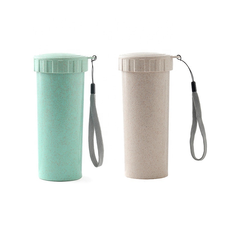 1pcs Portable Water Cups Plastic Coffee Cup Keep Drink Water Bottle for Outdoor Travel Camping Hiking Picnic Cup Couple