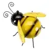 Decorative Metal Bumble Bee Garden Accents Lawn Ornaments Sculpture Outdoor Set of 4 Outdoor Garden Wall Sculptures