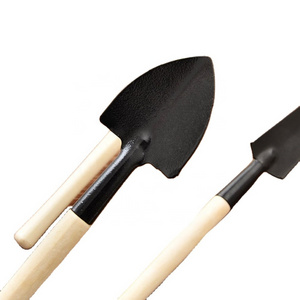 3pcs/Set Mini Gardening Tools Wood Handle Stainless Steel Potted Plants Shovel Rake Spade for Flowers Potted Plant