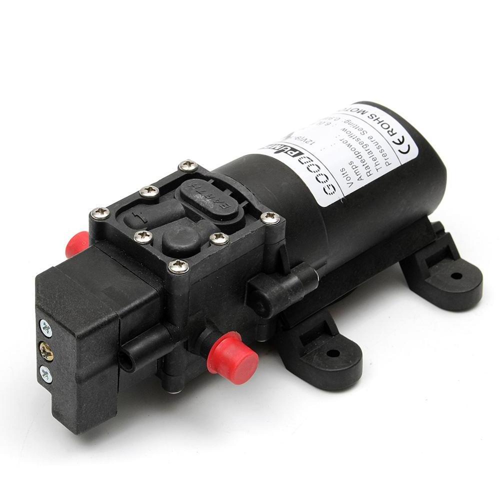 DC 12V 130PSI 6L/Min Water High Pressure Diaphragm Water Pump Self Priming Pump Automatic Switch