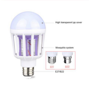 LED Mosquito Killer Bulb Lamp E27/B22 Anti-Mosquito Trap Night Lamp Pest Control Bug Insect Repeller