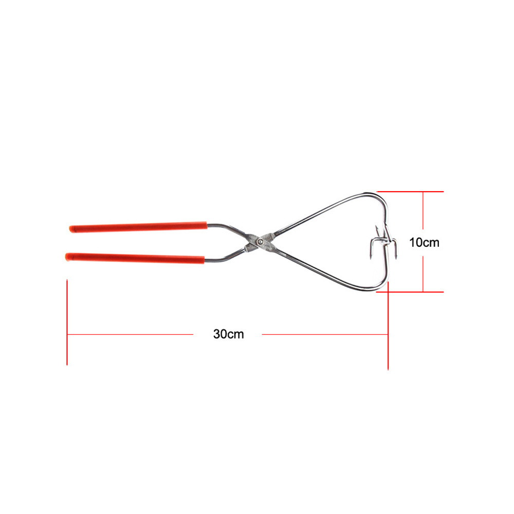 Stainless Steel Caliper Metal Pottery Clamp Clay Sculpture Dipping Tong Pottery Kiln Hand Clamp Clay Modeling Ceramics Tool