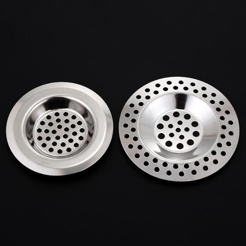 Stainless Steel Basin Sink Strainer Kitchen Sink Filter Bathroom Hair Trap Metal Sink Kitchen Bathroom Strainer