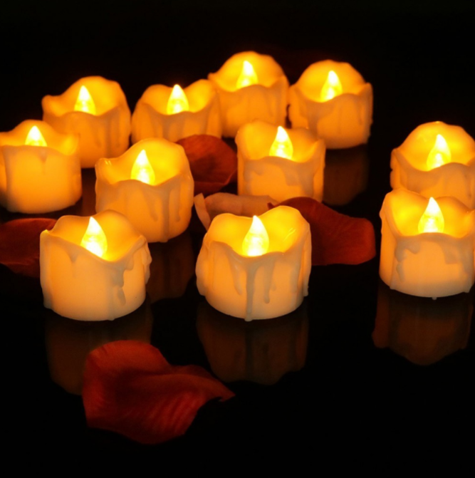 Flickering Tea light include battery Remote Control LED Candle bougie  Electric chandelle party birthday candles