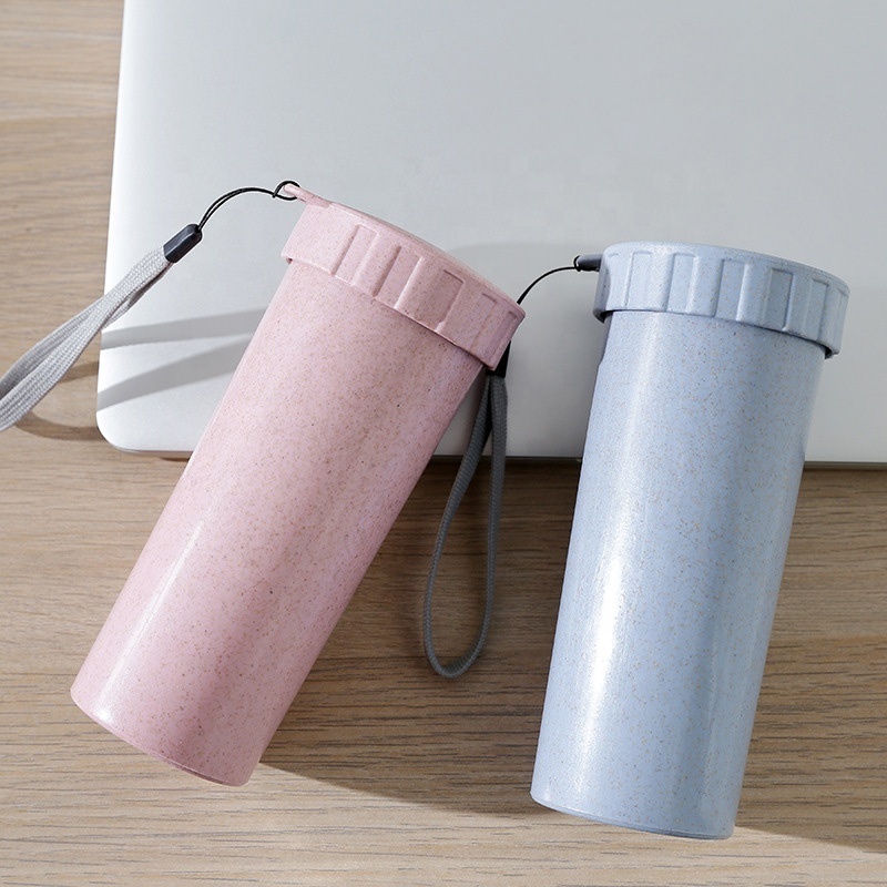 1pcs Portable Water Cups Plastic Coffee Cup Keep Drink Water Bottle for Outdoor Travel Camping Hiking Picnic Cup Couple