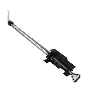 The extension pole of telescopic support can be used to hang the electric mill