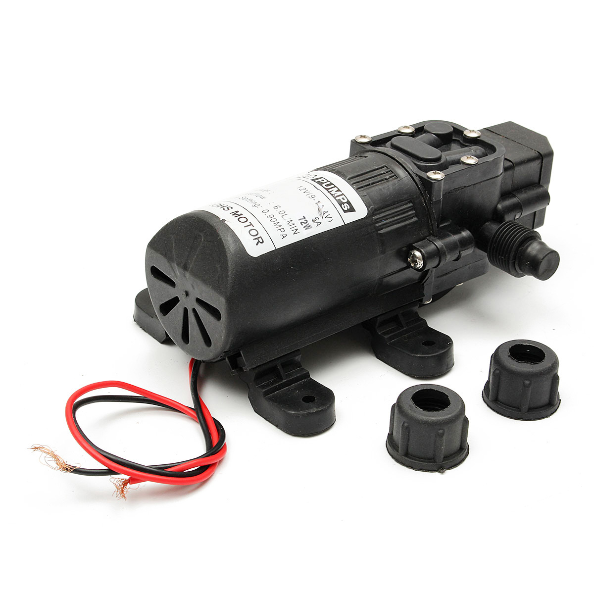 DC 12V 130PSI 6L/Min Water High Pressure Diaphragm Water Pump Self Priming Pump Automatic Switch